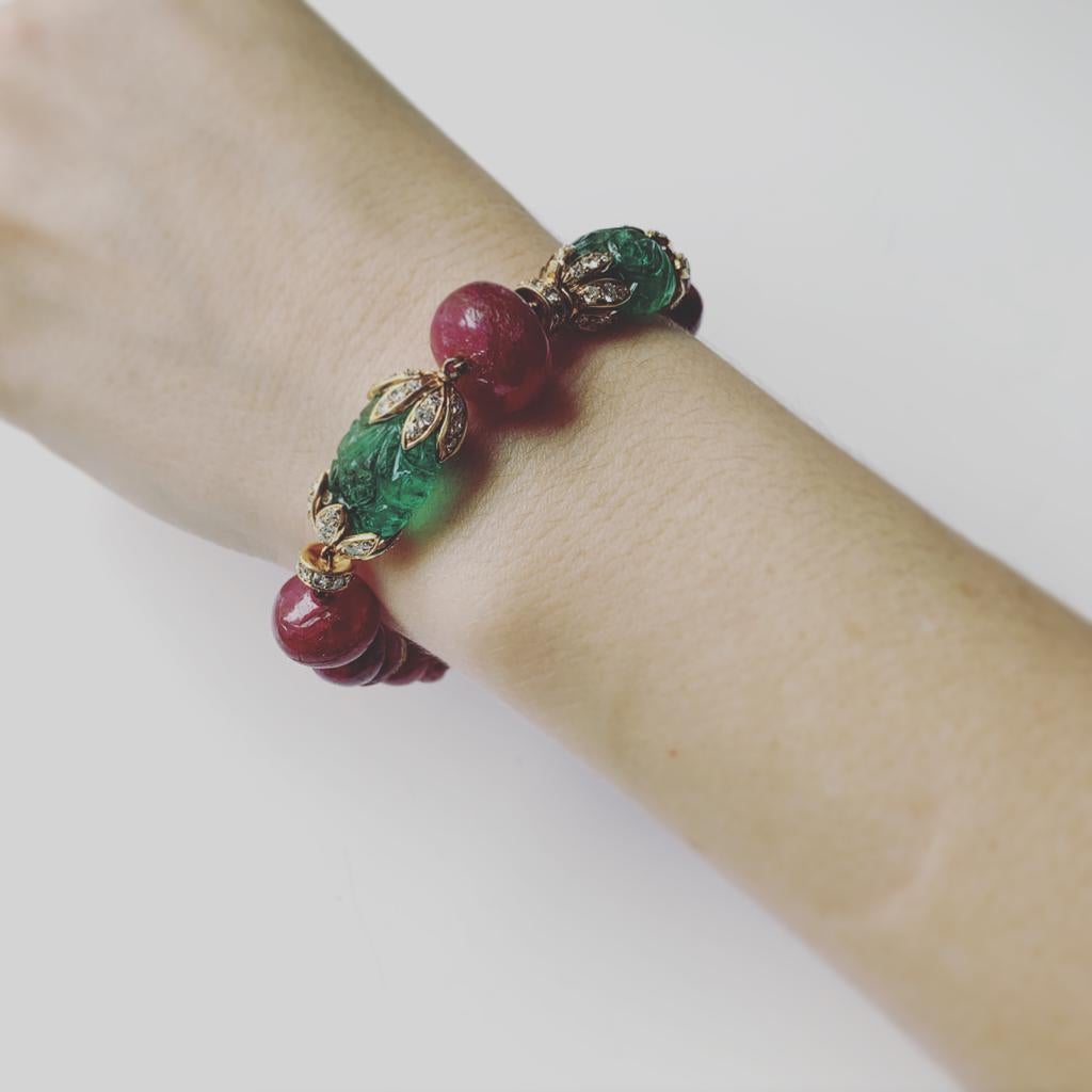 emerald and ruby necklace