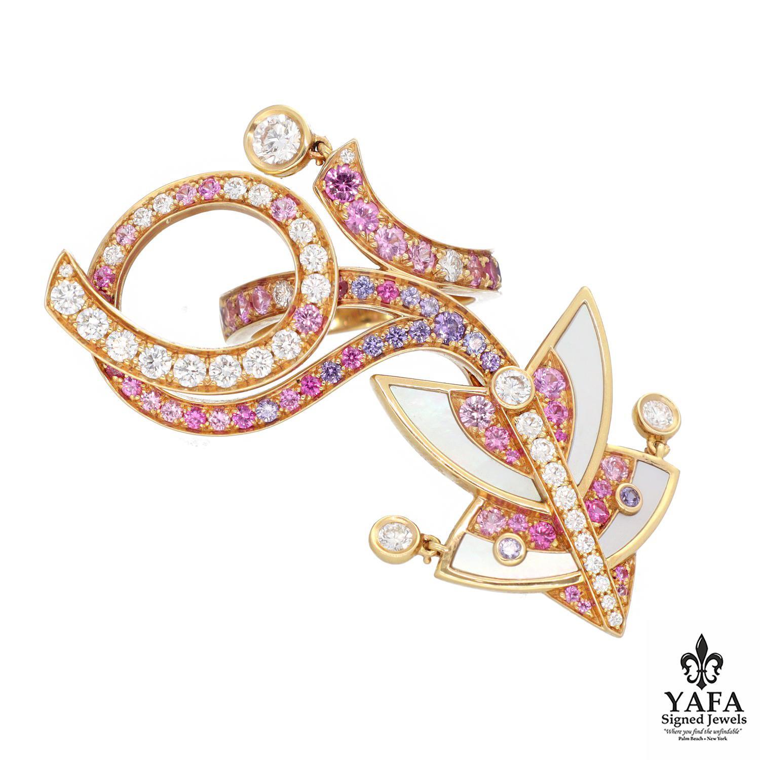 Round Cut VAN CLEEF & ARPELS 'Cerfs-Volants' Ring For Sale