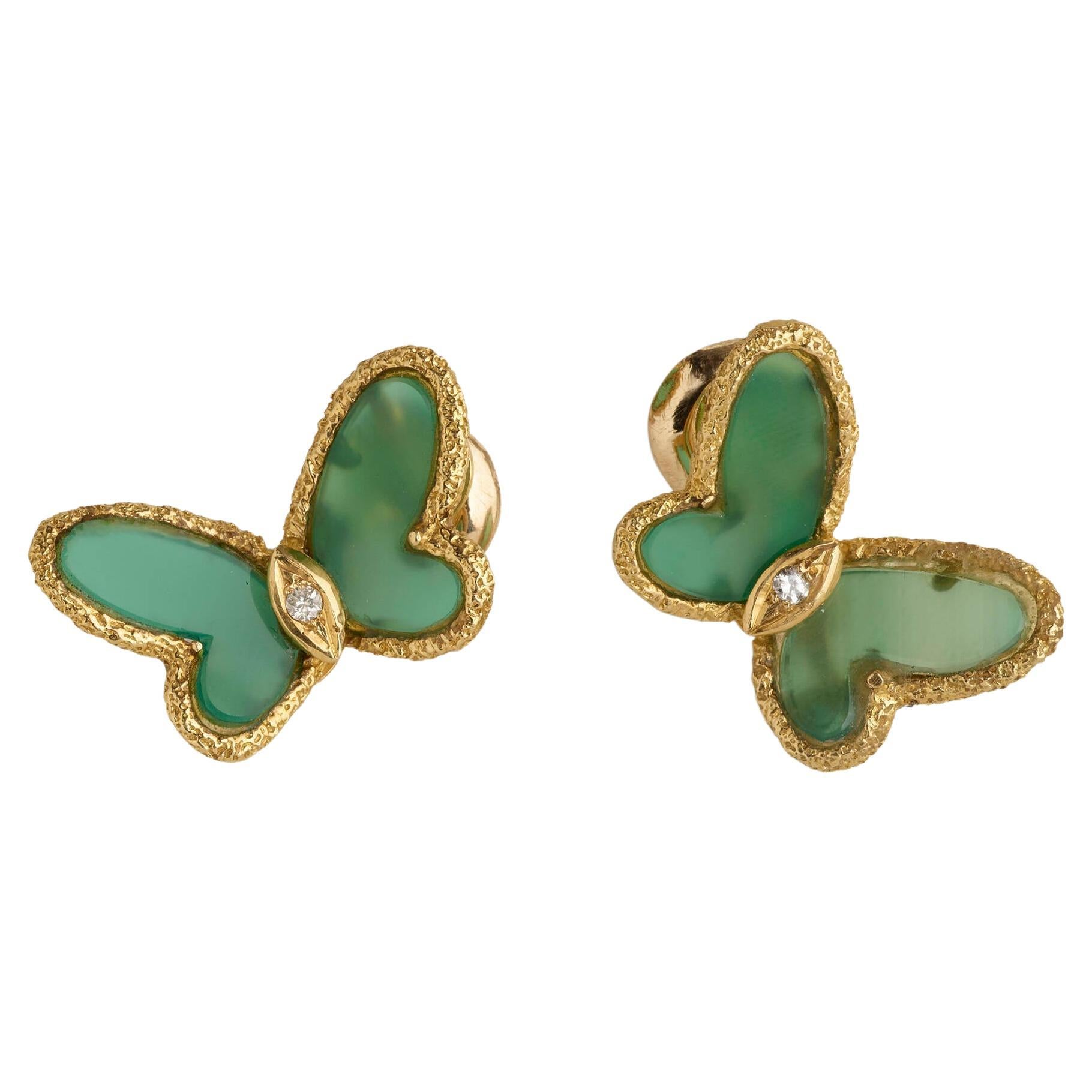 Jewels by Grace Vintage Fan-Motif Changeable Earrings, by Van Cleef & Arpels