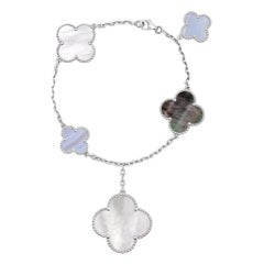 Van Cleef & Arpels Chalcedony Mother-of-Pearl Magic Alhambra Bracelet