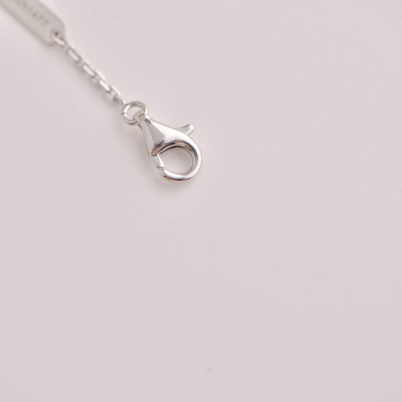 Van Cleef & Arpels Chalcedony White Gold Vintage Alhambra Pendant Necklace 2