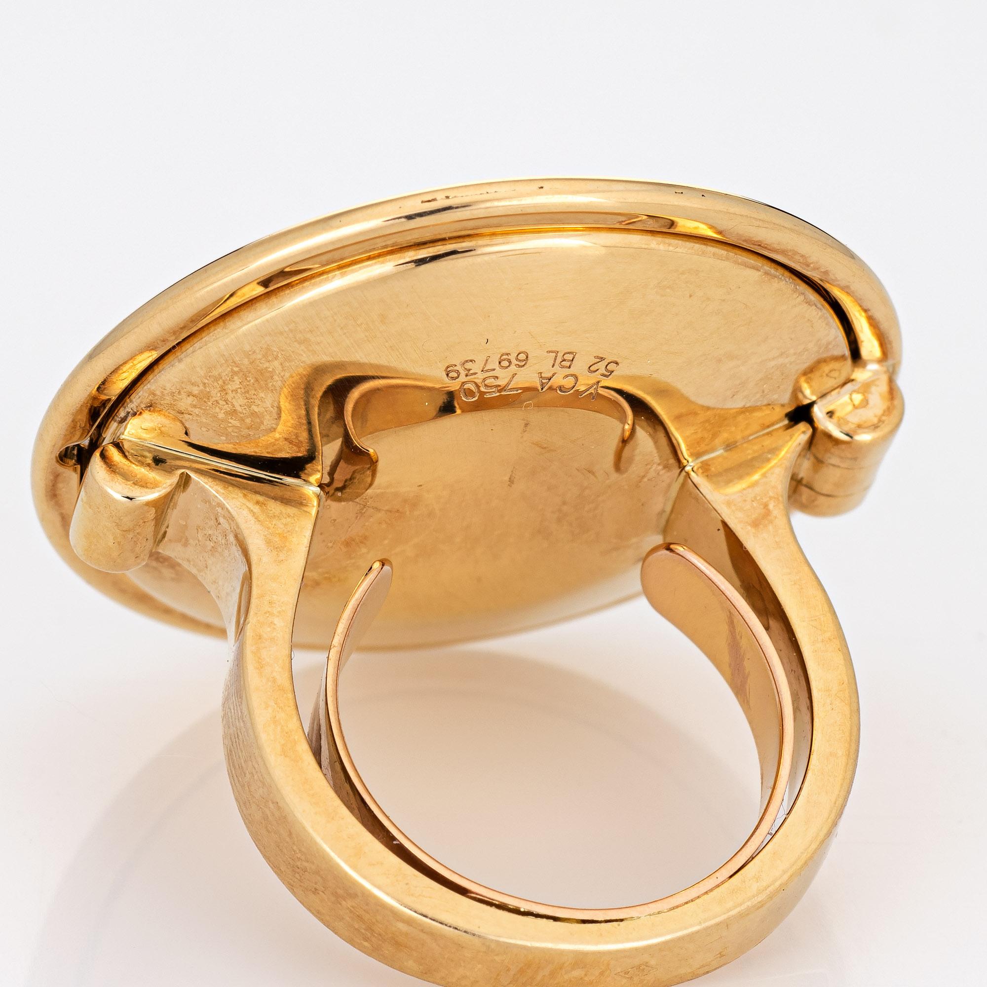 Van Cleef & Arpels Chapeau Chinois Ring 18k Gold Paris Opens Estate VCA For Sale 3