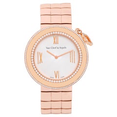 Van Cleef & Arpels Charms 18 Karat Rose Gold Diamant Uhr