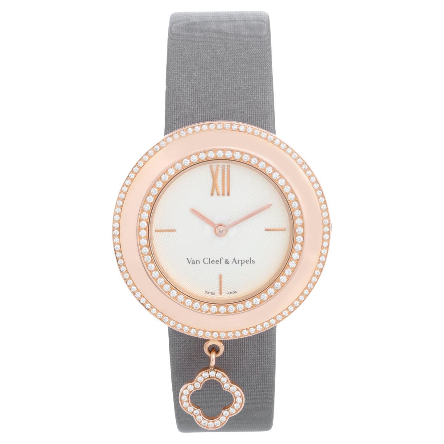 Orologio Van Cleef & Arpels Charms in oro rosa 18 carati con diamanti VCARM95000 in vendita