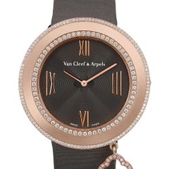 Van Cleef & Arpels Charms 38MM 18K Rose Gold Diamond Watch VCARN01400