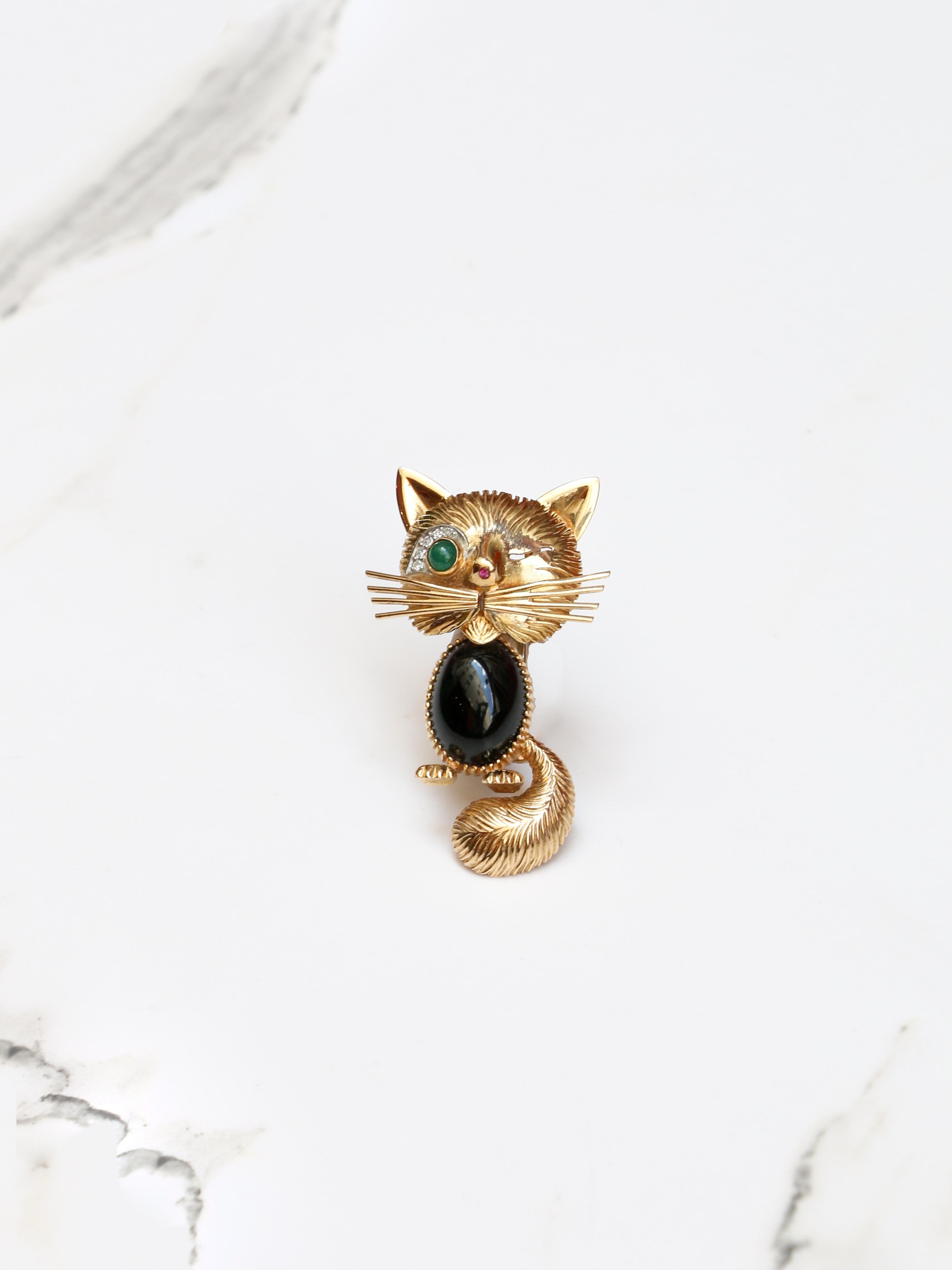 Women's VAN CLEEF & ARPELS Chat Malicieux Brooch