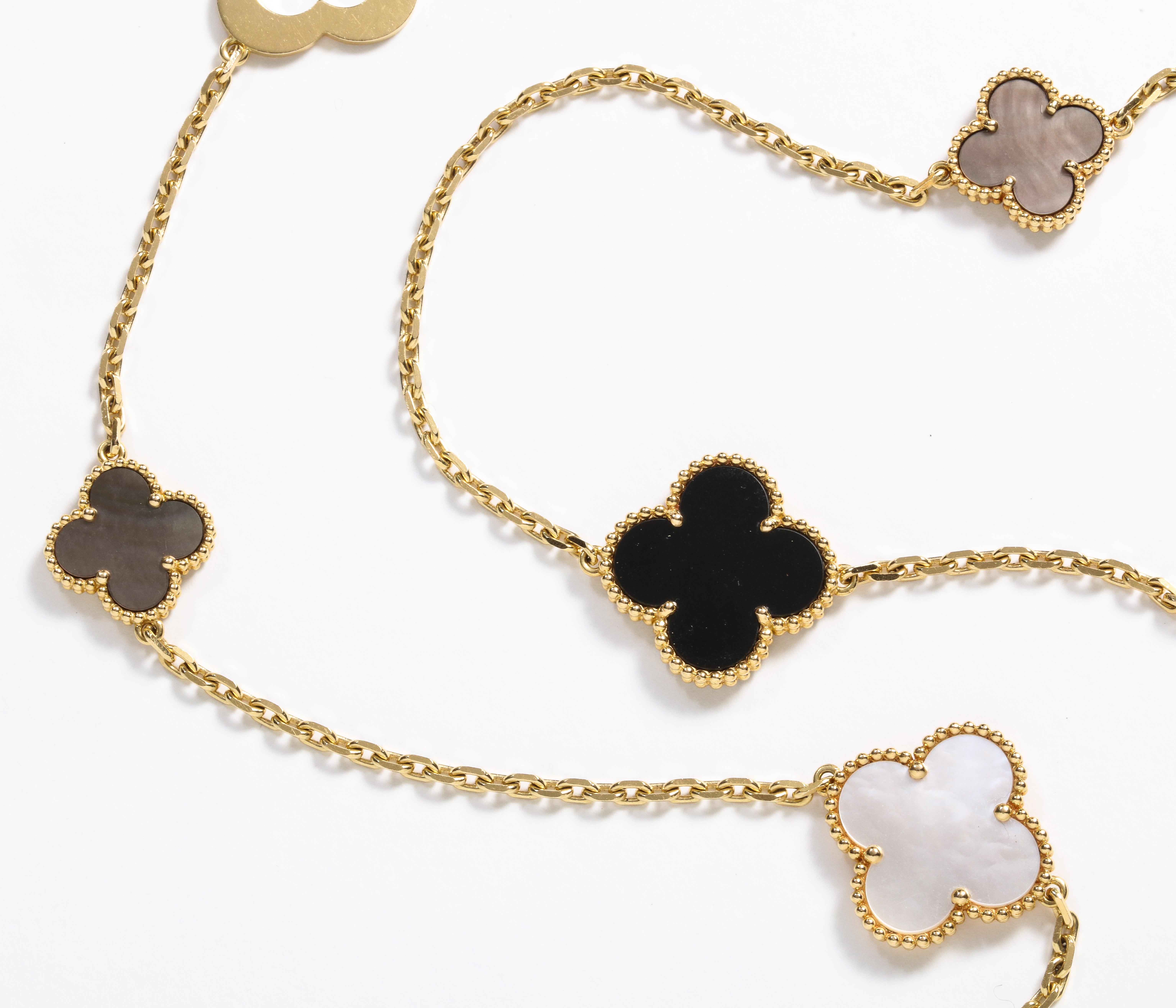 Van Cleef & Arpels & Chloe, a Rare, Limited-Edition 18K Gold Alhambra Necklace 4