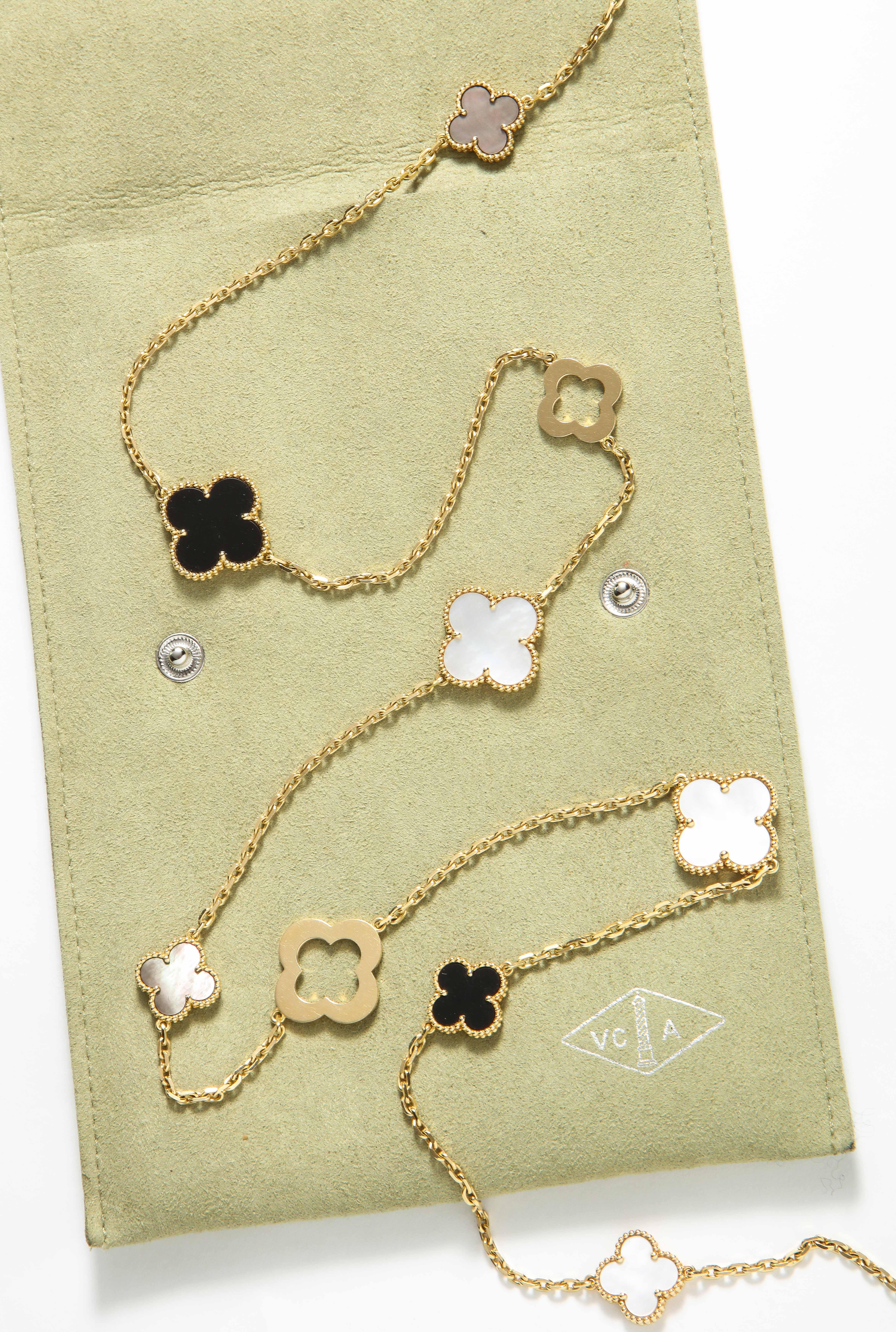 Van Cleef & Arpels & Chloe, a Rare, Limited-Edition 18K Gold Alhambra Necklace 5