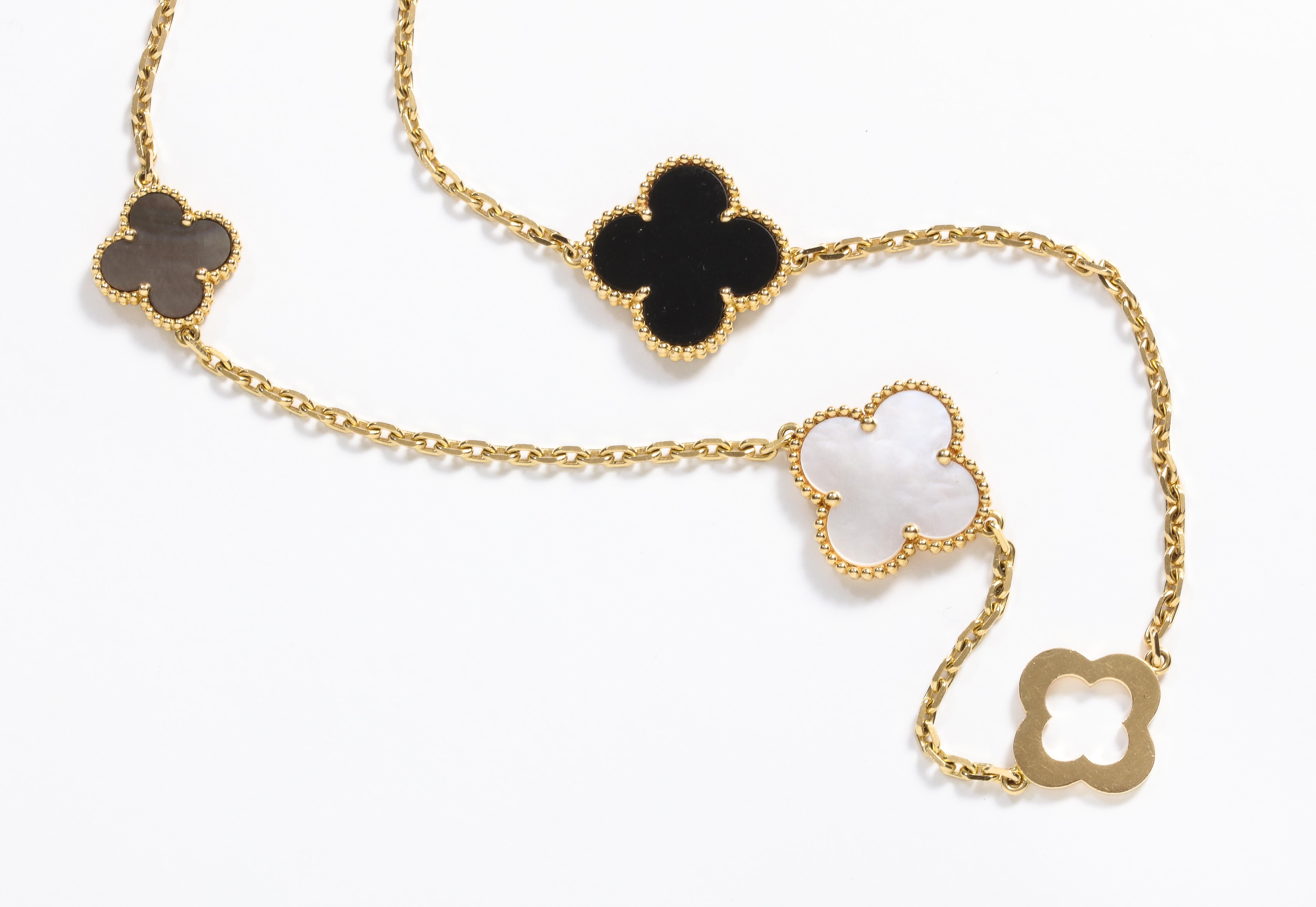 Van Cleef & Arpels & Chloe, a Rare, Limited-Edition 18K Gold Alhambra Necklace 2