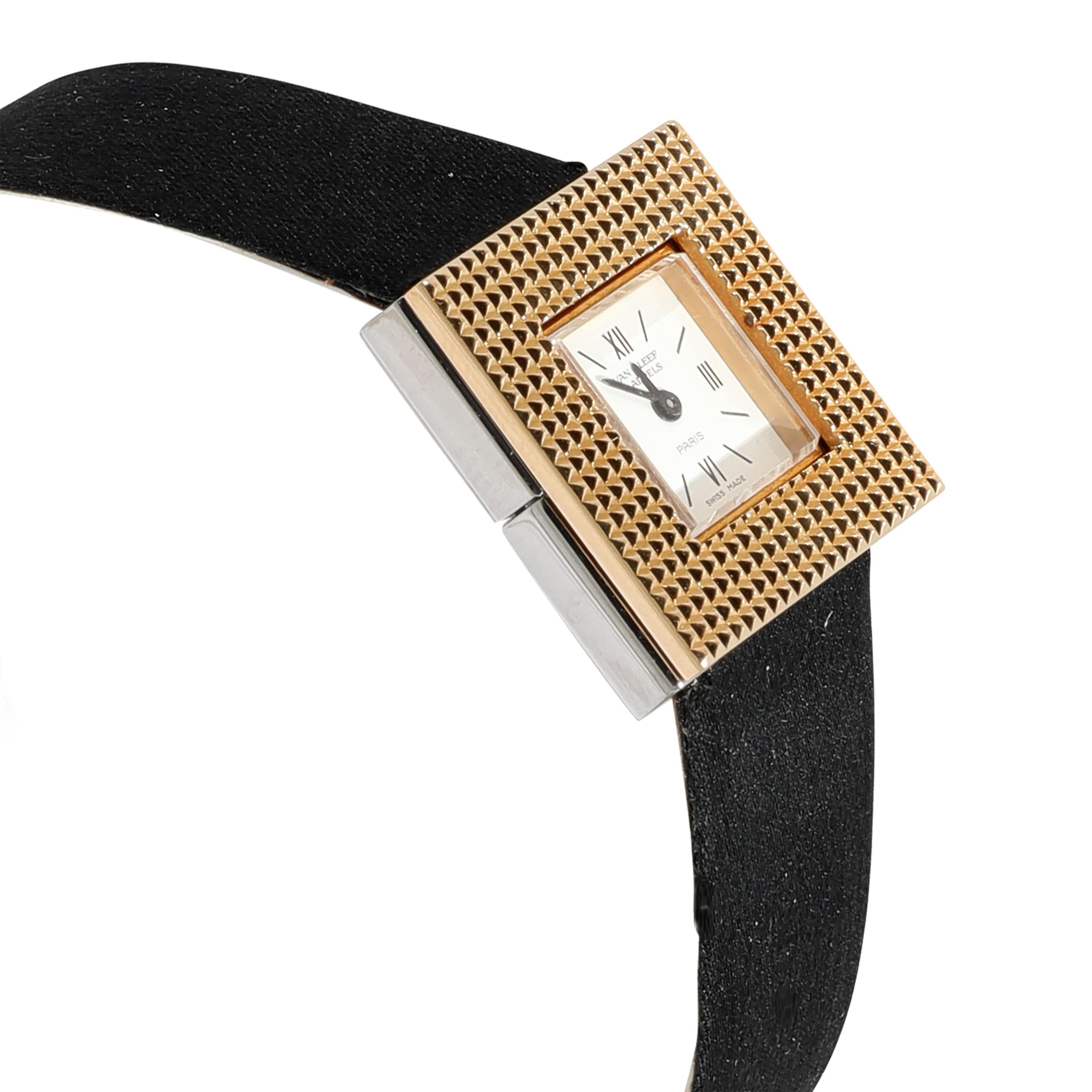 Van Cleef & Arpels Classic 11618 Women's Watch in 18kt Stainless Steel/Gold In Excellent Condition In New York, NY