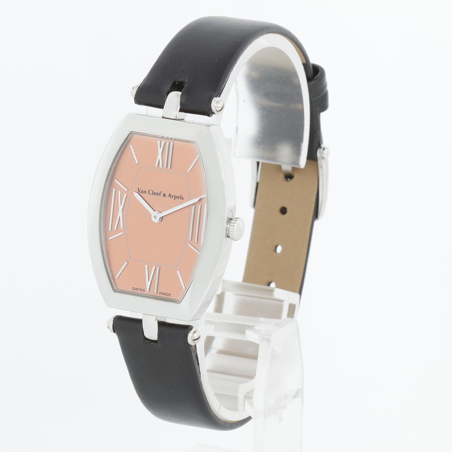 Van Cleef & Arpels Classic Ladies Stainless Steel Watch Ref. 5363106 In Excellent Condition In Dallas, TX