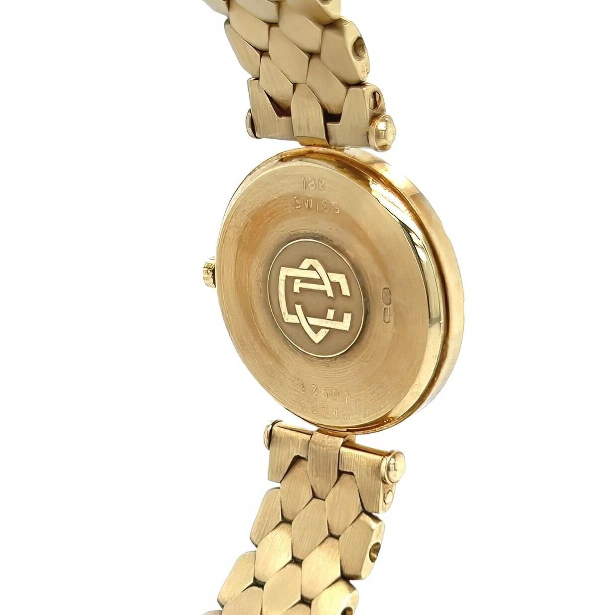 VAN CLEEF & ARPELS “Classique” Gold Diamond Watch In Good Condition In New York, NY