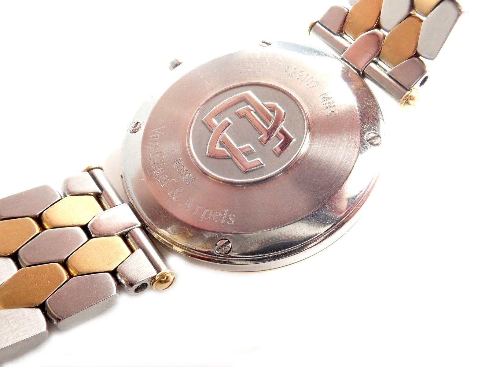 Van Cleef & Arpels Classique Quartz Gold and Stainless Steel Watch 2