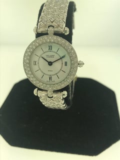 Van Cleef & Arpels Classique White Gold and Diamond Bracelet Watch 322632 B2