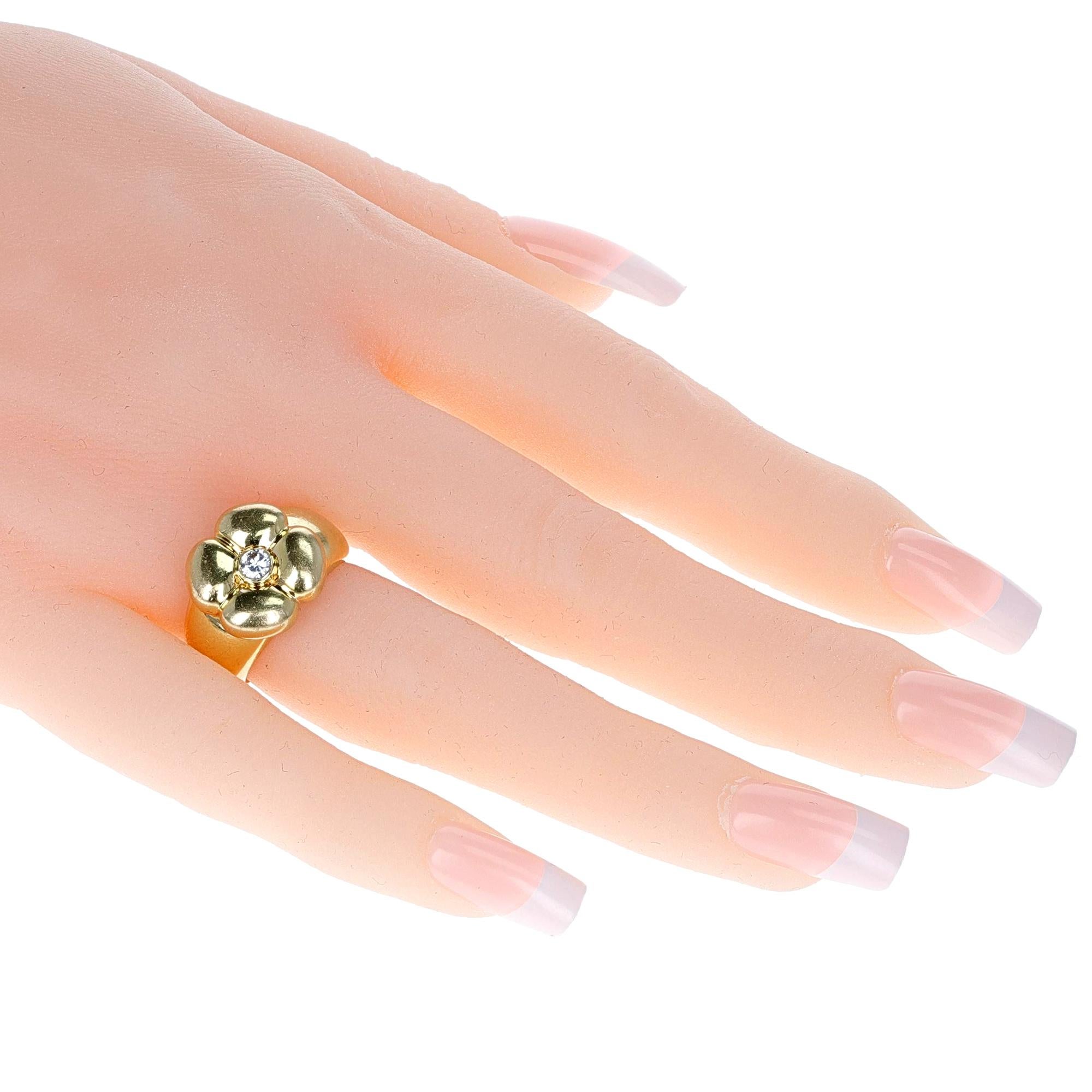 clover gold ring