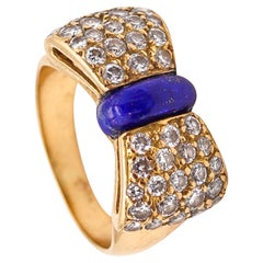 Van Cleef & Arpels Anello da cocktail  In oro 18Kt con diamanti e lapis