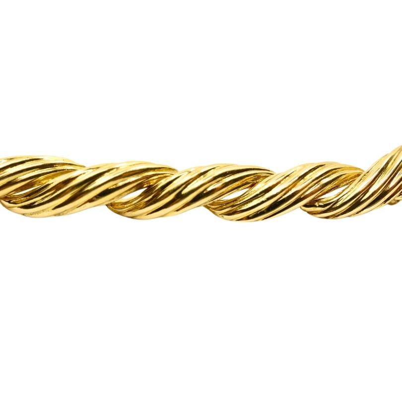 Van Cleef & Arpels Collar Necklace 18k Gold Diamond For Sale 3