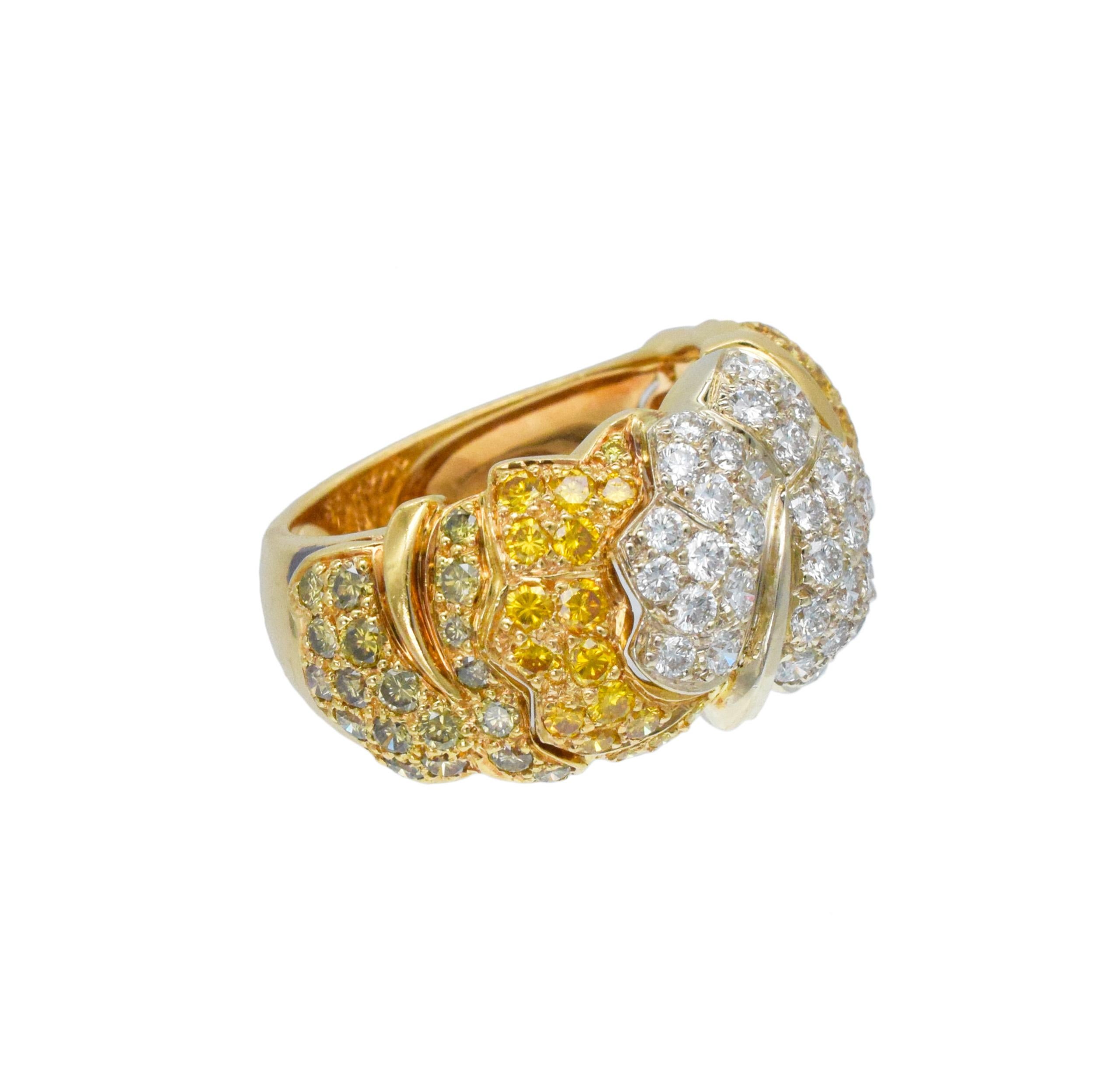 Conjunto de pulsera y anillo Van Cleef & Arpels Color Diamond Foliage Motif en venta 4