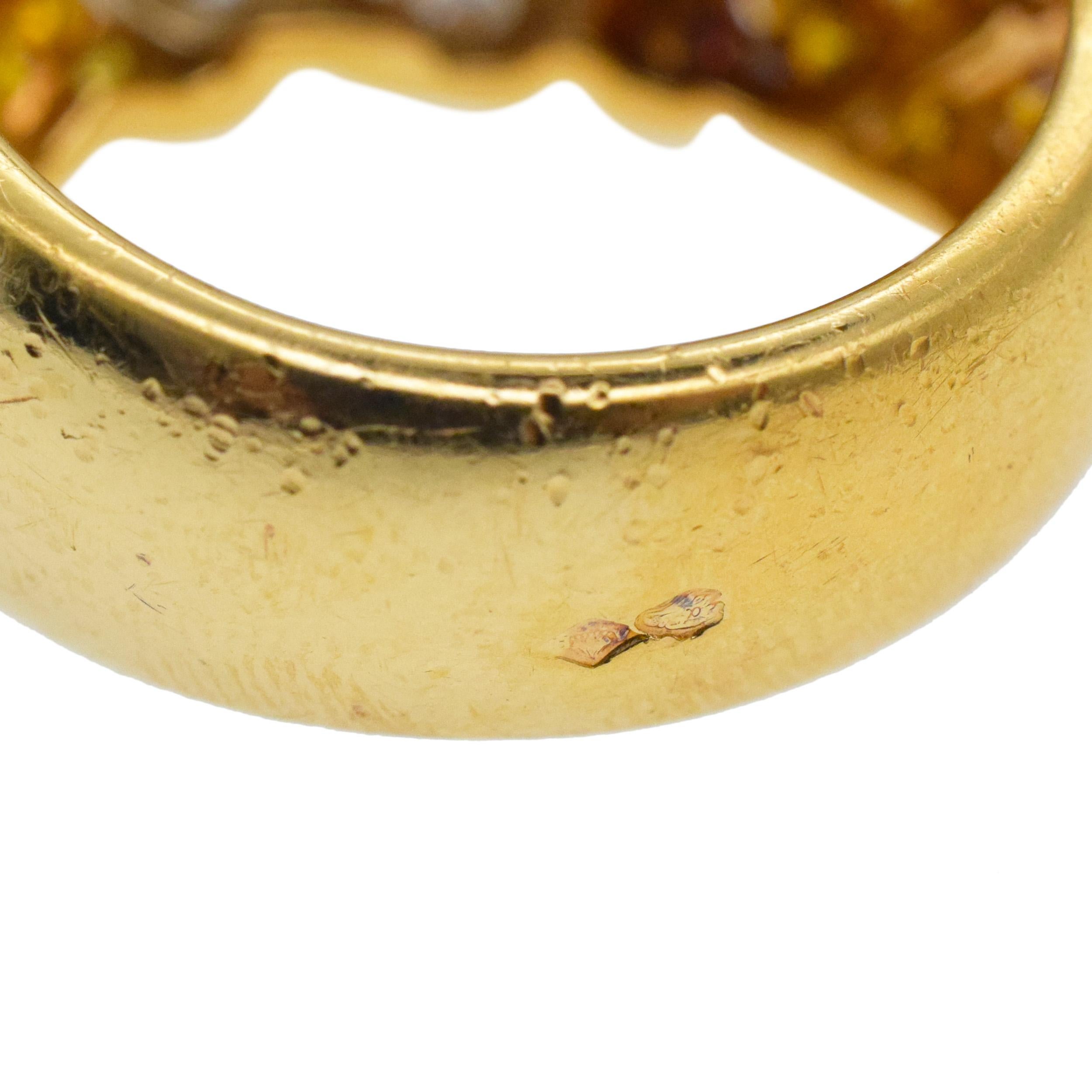 Conjunto de pulsera y anillo Van Cleef & Arpels Color Diamond Foliage Motif en venta 9