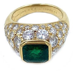 Van Cleef & Arpels Emerald and Diamond Ring