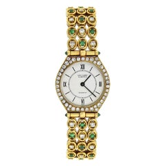 Van Cleef & Arpels Contemporary Diamond and Emerald Ladies Watch