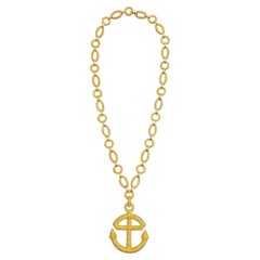 Van Cleef & Arpels Convertible Anchor Sautoir Necklace, 18K Gold, 1970s