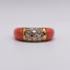Van Cleef & Arpels - Bague "Philippine" en corail et diamants