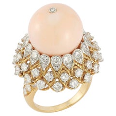 Van Cleef & Arpels Ring mit Koralle und Diamant