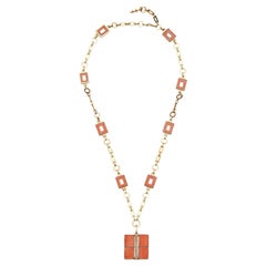 Van Cleef & Arpels Collier en corail et diamants