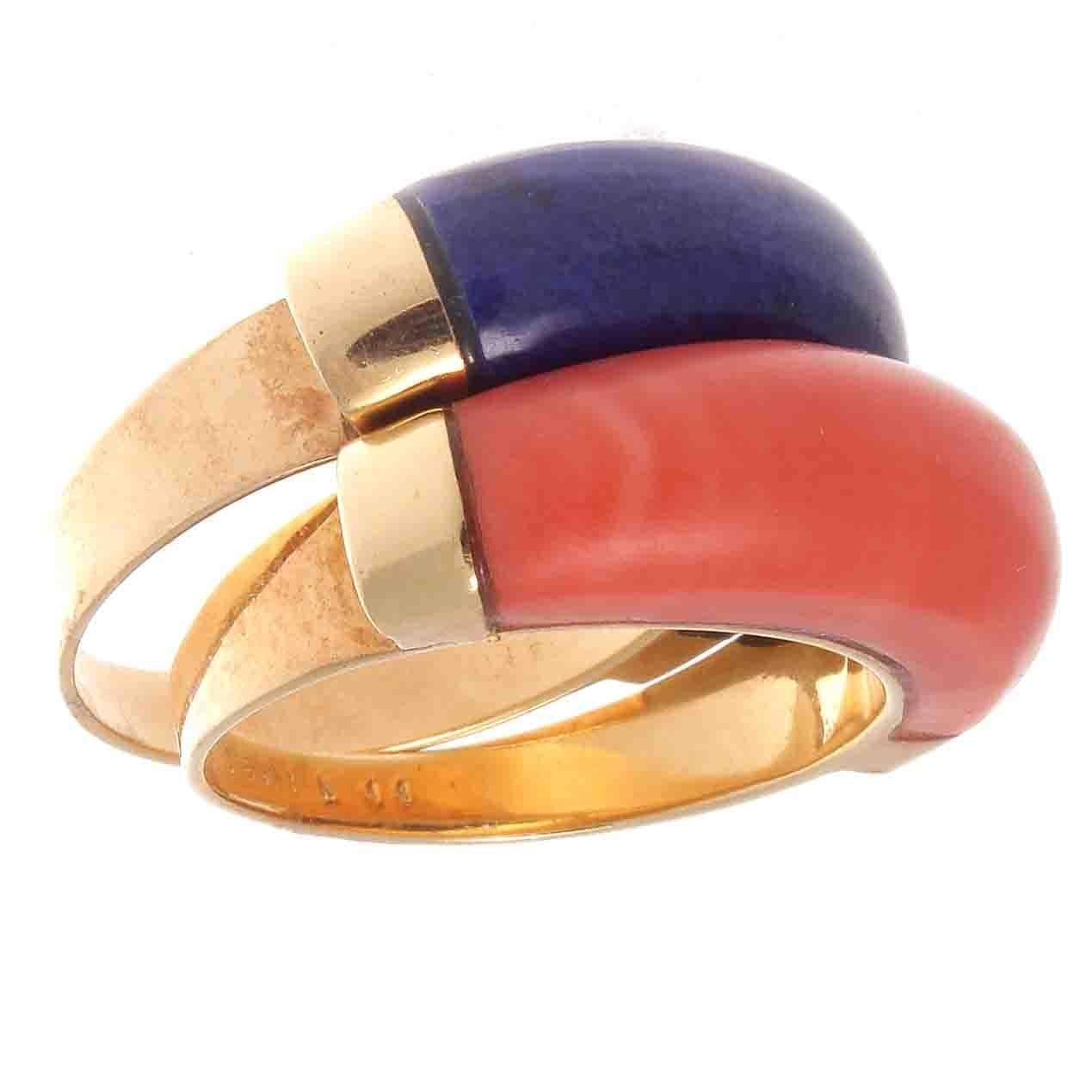 Van Cleef & Arpels Coral Gold Ring 1