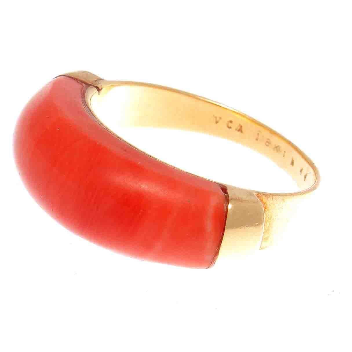 Van Cleef & Arpels Coral Gold Ring