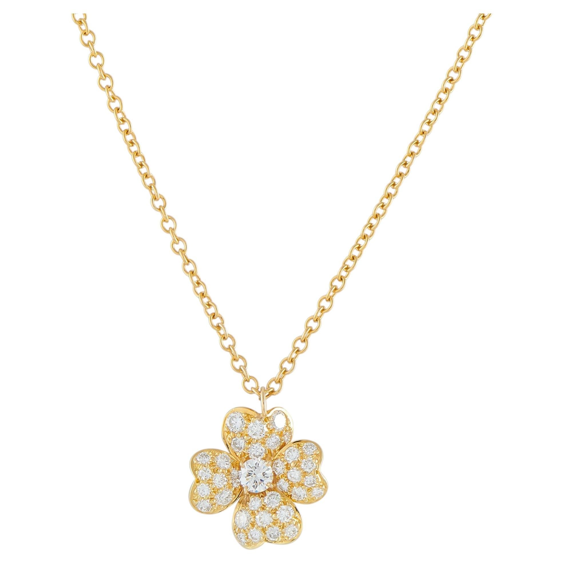 Van Cleef & Arpels Cosmo 18K Gold Diamond Pendant Necklace VC17-052026
