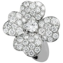 Van Cleef & Arpels Cosmos 1.57 Carat Diamond White Gold Ring