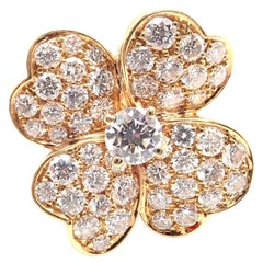 Van Cleef & Arpels, bague Cosmos modèle moyen en or jaune avec diamants