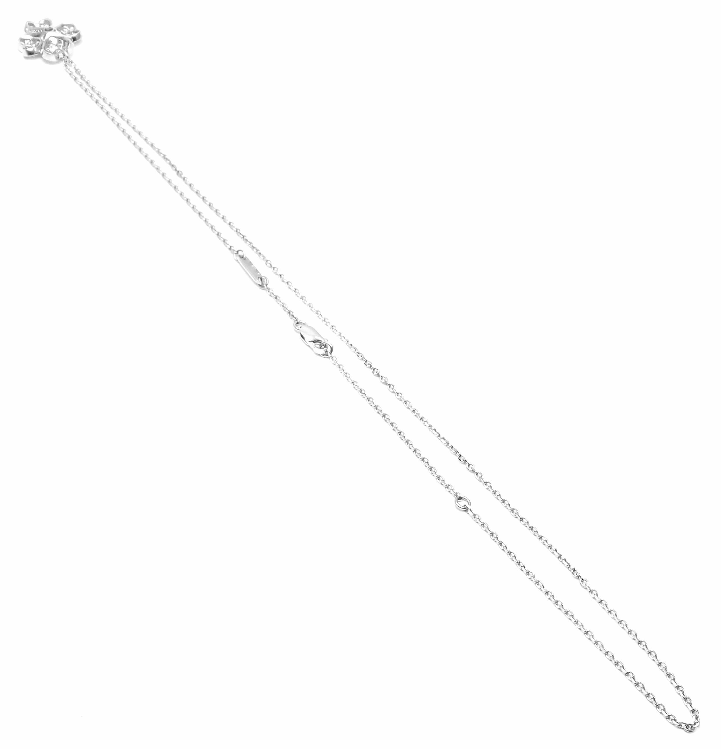 Van Cleef & Arpels Cosmos Diamond Platinum Pendant Necklace 1