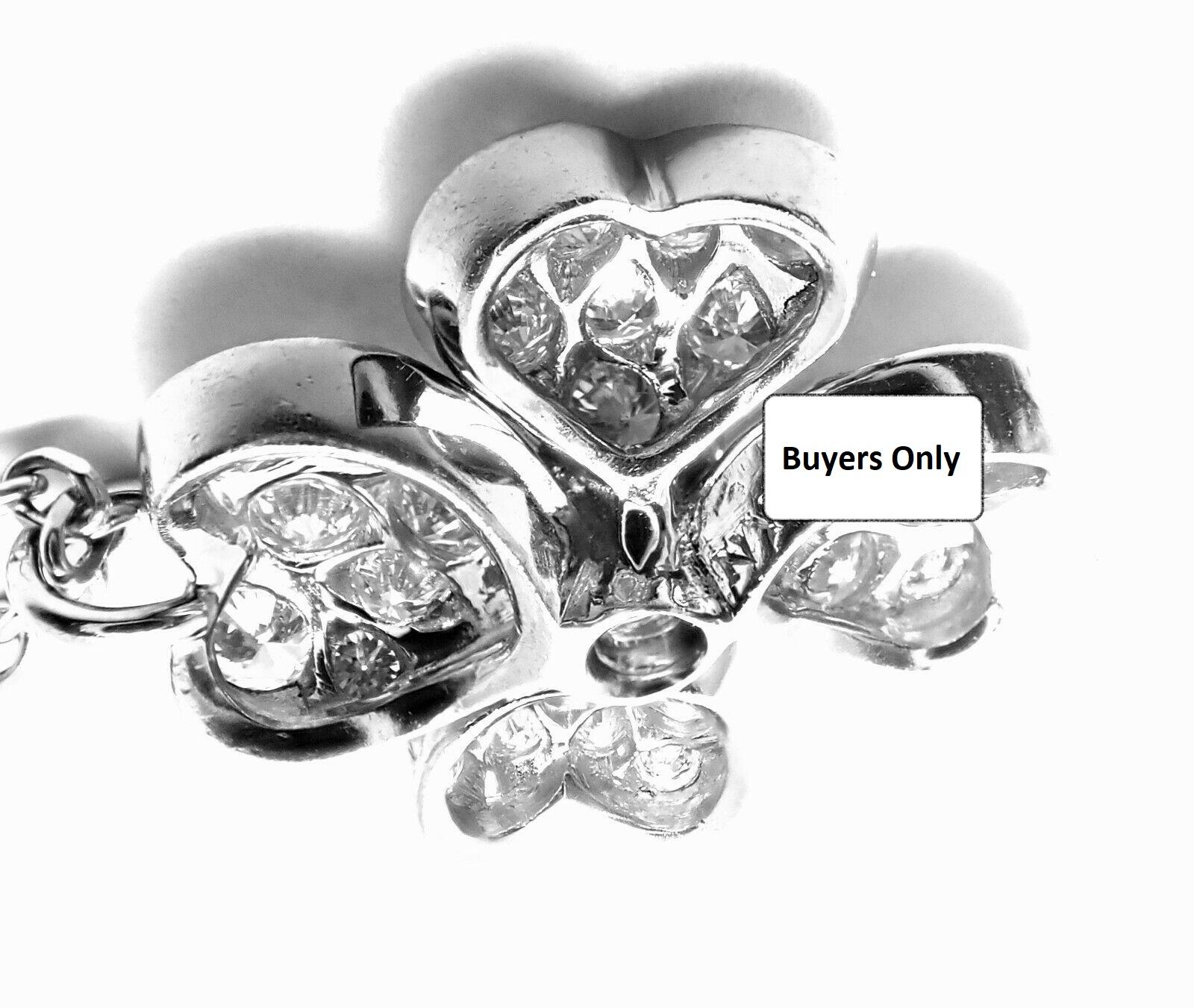 Van Cleef & Arpels Cosmos Diamond Platinum Pendant Necklace 5
