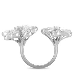 Van Cleef & Arpels Cosmos Diamond White Gold between the Finger Ring