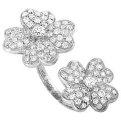 Van Cleef & Arpels Cosmos Diamond White Gold between the Finger Ring