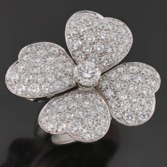 VAN CLEEF & ARPELS Cosmos Diamond White Gold Large Model Ring
