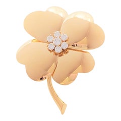 Van Cleef & Arpels 'Cosmos' Yellow Gold and Diamond Pin