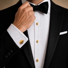 Ensemble de boutons de manchette et de boucles d'oreilles Van Cleef & Arpels, 18 carats