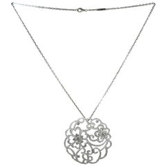 Van Cleef & Arpels Dentelle Diamond White Gold Neckalce
