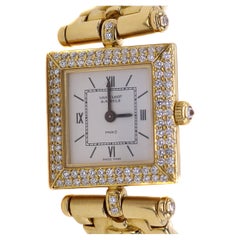 Used Van Cleef & Arpels Diamond 18 Karat Gold Ladies Wristwatch