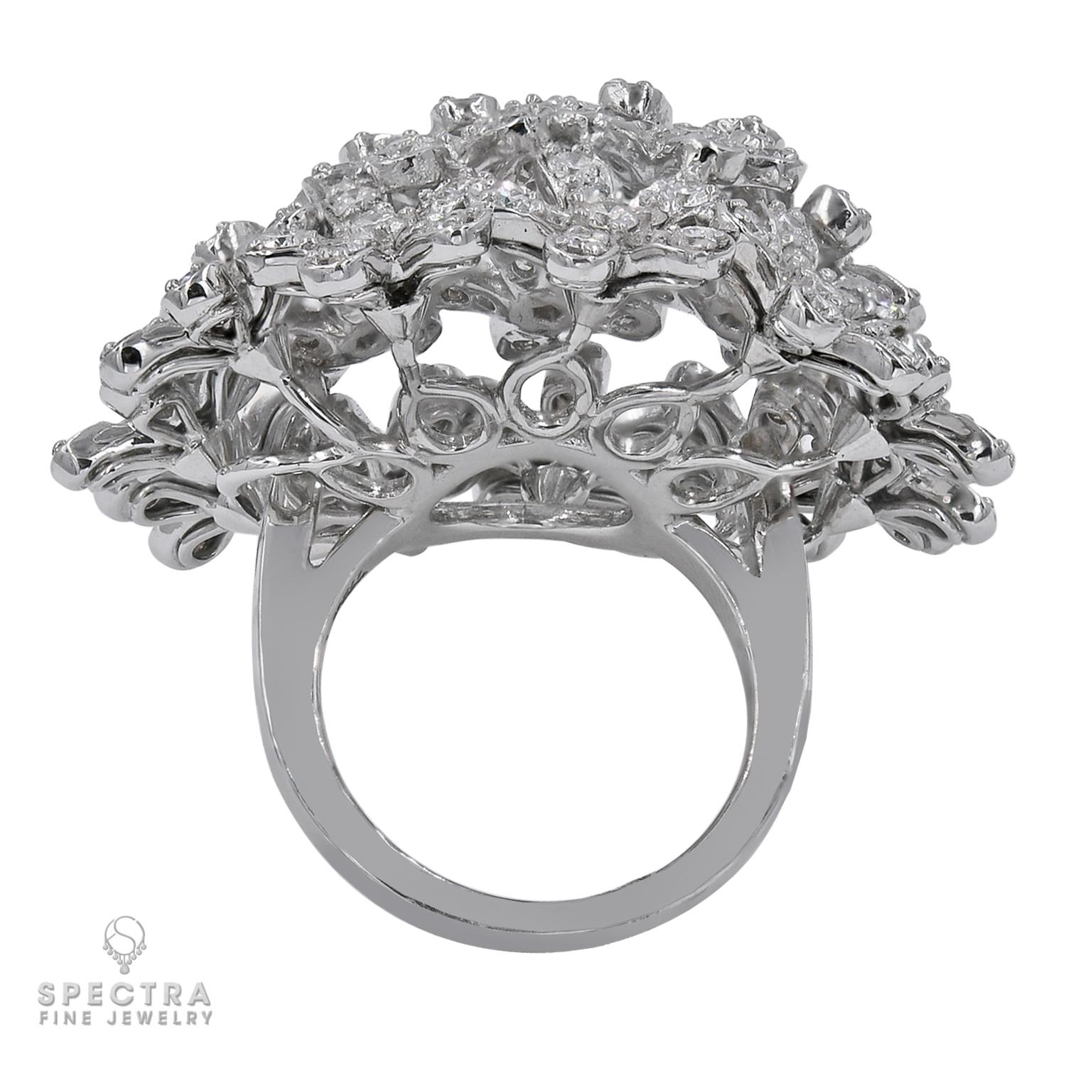 Van Cleef & Arpels Socrate-Ring aus Weißgold mit Diamanten (Rundschliff) im Angebot