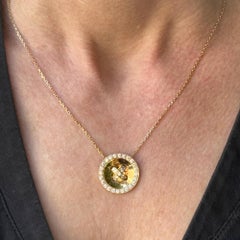 Collar Colgante Bouttoniere Van Cleef & Arpels Oro Amarillo 18 Kilates Diamantes