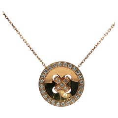 Collar Colgante Bouttoniere Van Cleef & Arpels Oro Amarillo 18 Kilates Diamantes