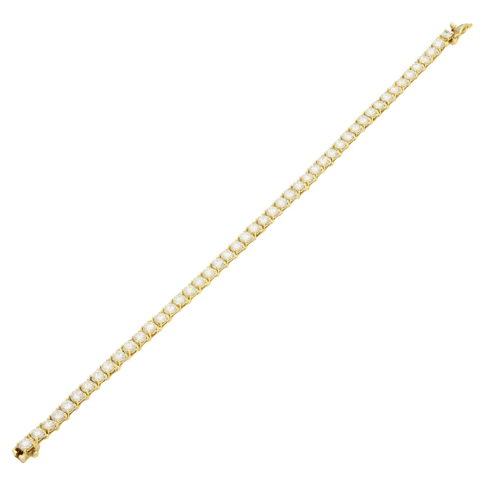 Van Cleef 
Arpels Bracelet de lignes en or jaune 18ct et diamants en vente