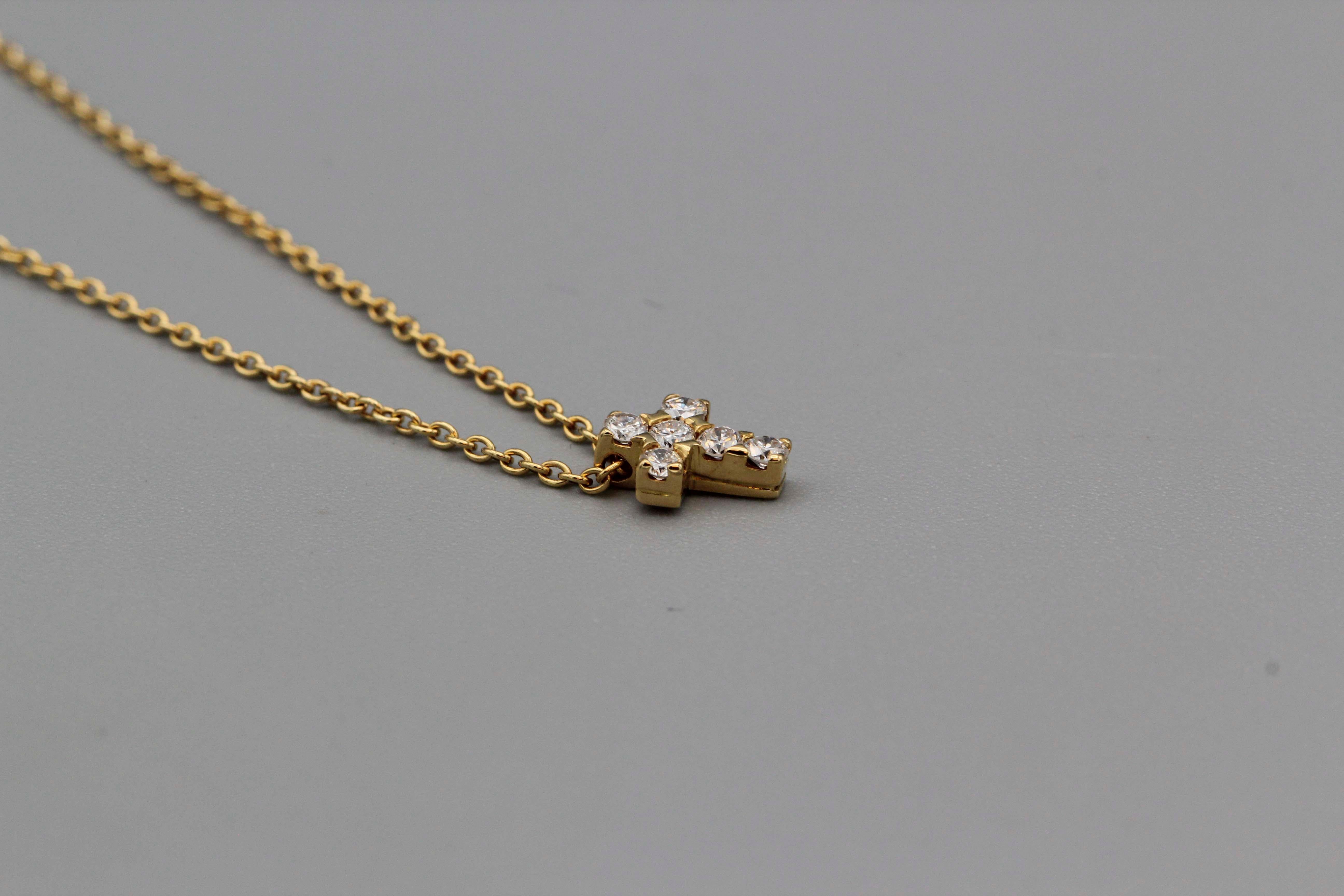 van cleef cross necklace