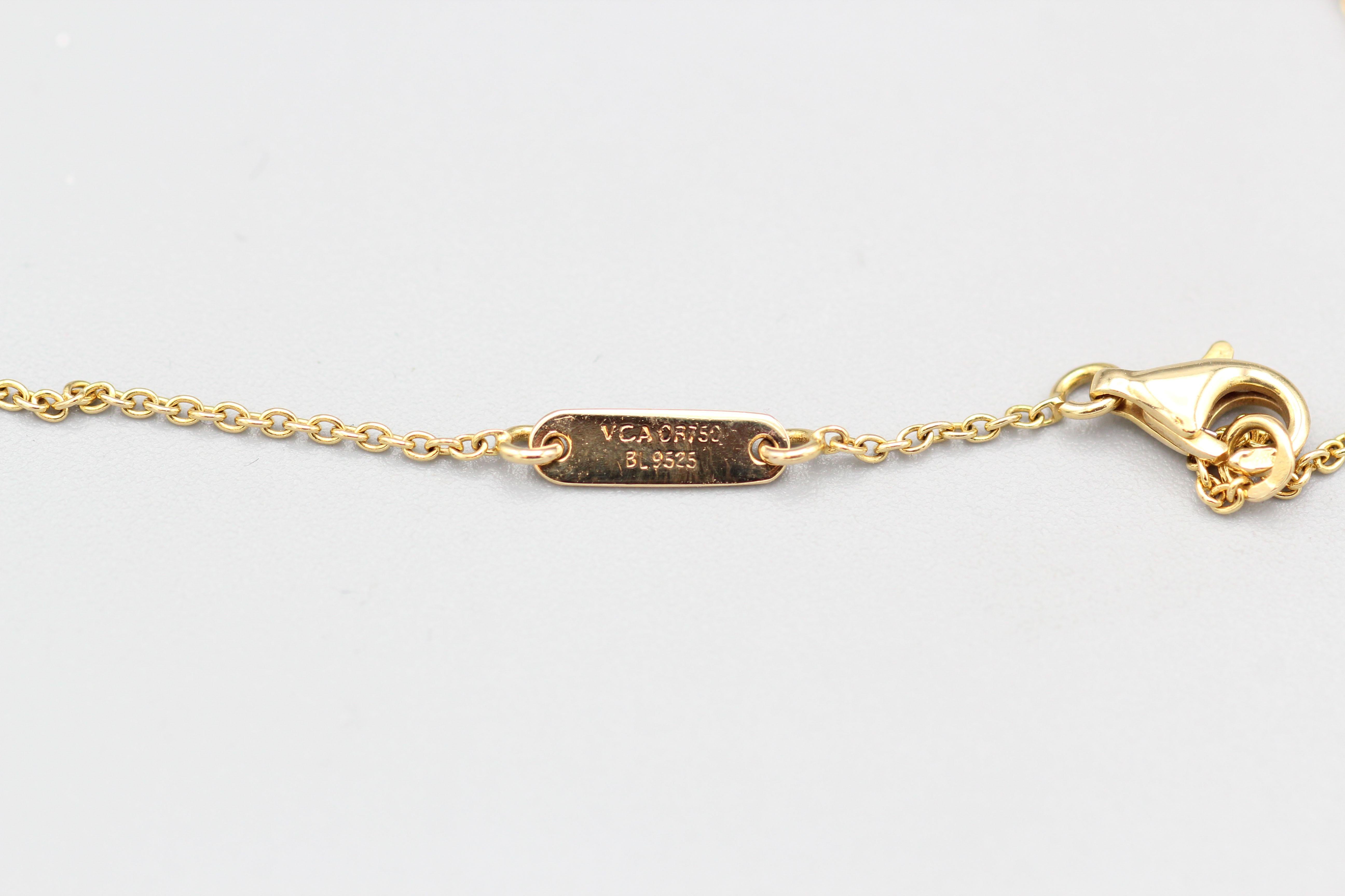 Van Cleef & Arpels Diamant-Halskette mit Kreuzanhänger aus 18 Karat Gold 1