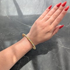 Van Cleef & Arpels Bracciale con diamanti in oro 18 carati e platino Vintage By